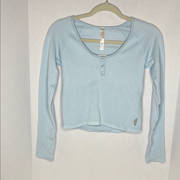 NWT Free People  FP Movement Bail Out Long Sleeve Layer Arctic Snow M/L - Picture 4 of 7